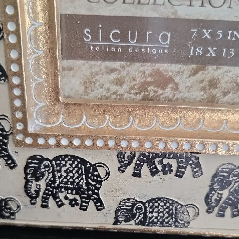 Elephant Patterned Photo Frame